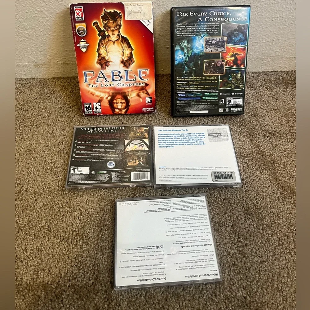 Fable: The Lost Chapters Complete 4 Disc, Tomb Raider 2 + Windows PC Game Bundle